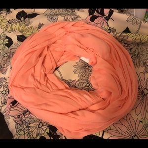 Mango colored infinity scarf